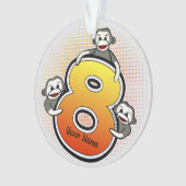 Sokkeling Nummer 8 Ornament (voorkant)