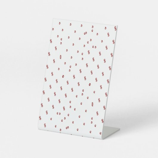 sokkeltekens | Modern, metaal en verlicht Reclamebord Met Voetstuk (Voorkant)