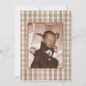 Sokken aap, geboorteaankondiging jongen aankondiging (Achterkant)