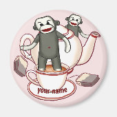 Sokken aap theekan magnetisch magneet (Voorkant)