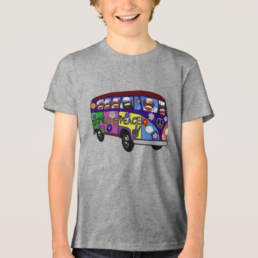 Sokken Aap Vredesbus Tri-Blend Shirt (Voorkant)