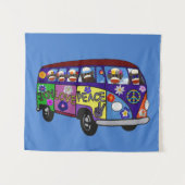 Sokken Aap Vredesbus Wandkleed (Voorkant (horizontaal))