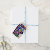 Sokken Apen Vredesbus Cadeaulabel (Met Touw)