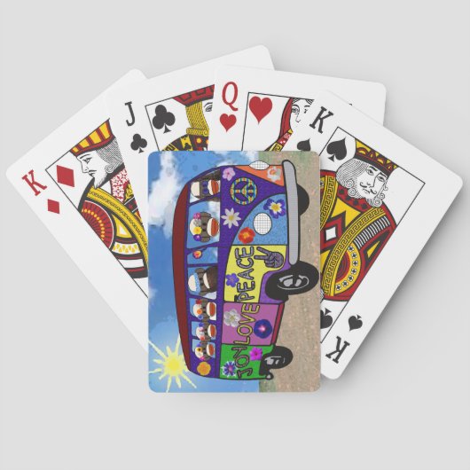 Sokken Apen Vredesbus Pokerkaarten (Achterkant)