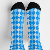 Sokken AQUA & SKY BLUE Argyle Pattern (Top)