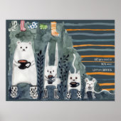 Sokken blauw Poster (Voorkant)