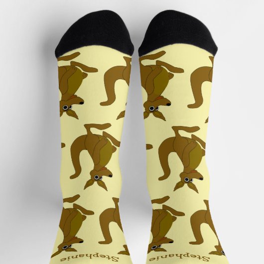 Sokken Bruin Kangoeroe Design (Top)
