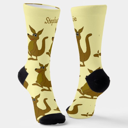Sokken Bruin Kangoeroe Design (Gebogen)