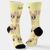 Sokken Chihuahua Dog Design (Gebogen)