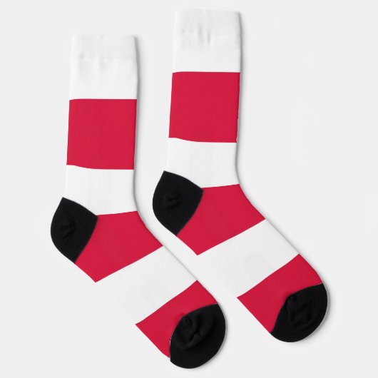 Sokken die de vlag van Polen voeren (Rechts)