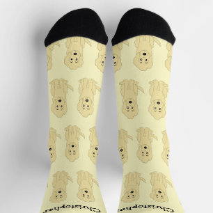 Sokken Geel Goldendoodle Ontwerp
