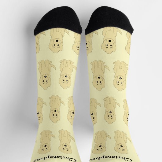 Sokken Geel Goldendoodle Ontwerp (Top)