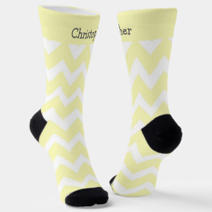Sokken Geel Zig Zag Design