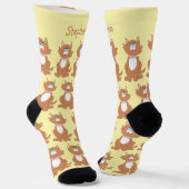 Sokken Ginger Cat Design (Gebogen)