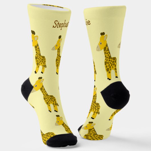 Sokken Giraffe Ontwerp (Gebogen)