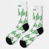 Sokken Green Butterfly Design (Links)