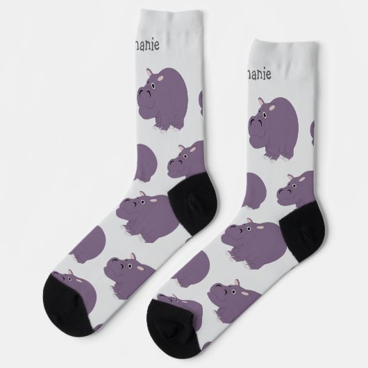 Sokken Hippopotamus Design (Links)