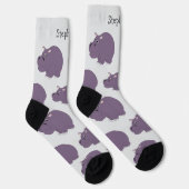 Sokken Hippopotamus Design (Rechts)
