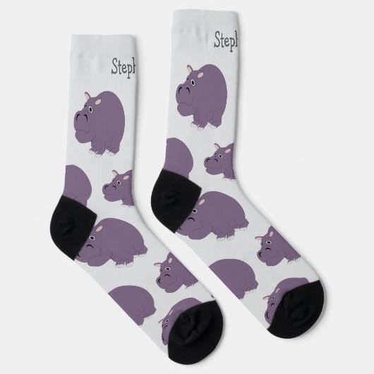Sokken Hippopotamus Design (Rechts)