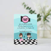 Sokken Hop Feest Briefkaart (Staand voorkant)