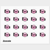 Sokken Hop Feest Ronde Sticker (Vel)