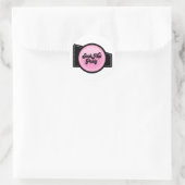 Sokken Hop Feest Ronde Sticker (Tas)
