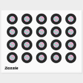 Sokken Hop Feest Ronde Sticker (Vel)