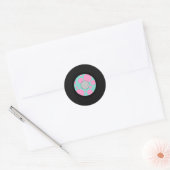 Sokken Hop Feest Ronde Sticker (Envelop)