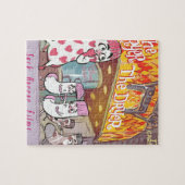 Sokken Horror Films De Droger Komisch Legpuzzel (Horizontaal)