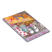 Sokken Horror filtreert de wasmachine Notitieboek (Rechterzijde)