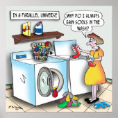 Sokken in een parallel universum poster (Voorkant)