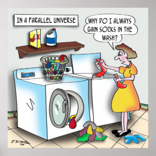 Sokken in een parallel universum poster