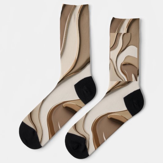 Sokken in stijlvol abstract grafisch ontwerp (Links)