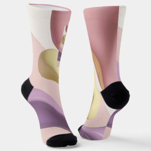 Sokken in stijlvol abstract grafisch ontwerp