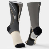 Sokken in stijlvolle abstracte graphics (Gebogen)