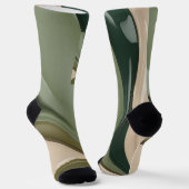 Sokken in stijlvolle abstracte graphics (Gebogen)