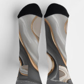 Sokken in stijlvolle abstracte graphics (Top)