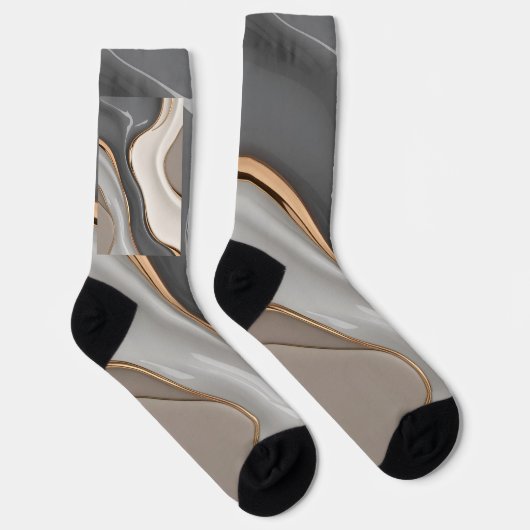 Sokken in stijlvolle abstracte graphics (Rechts)