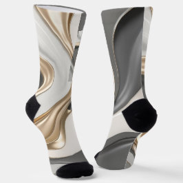 Sokken in stijlvolle abstracte graphics