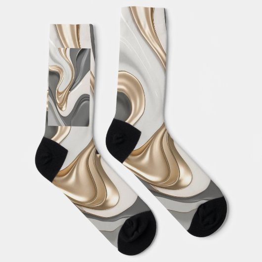 Sokken in stijlvolle abstracte graphics (Rechts)