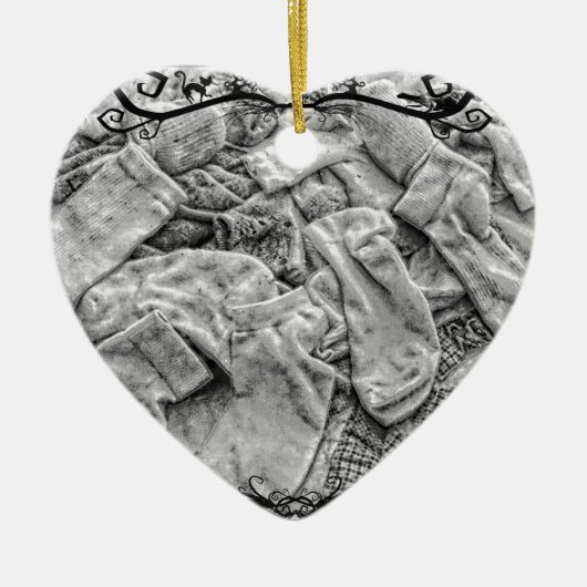 sokken keramisch ornament (Voorkant)