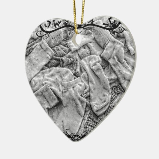 sokken keramisch ornament (Links)