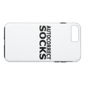 Sokken met Autocorrectie Case-Mate iPhone Case (Achterkant (Horizontaal))