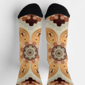 Sokken met bruine bloem (Top)