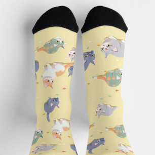 Sokken met Cute Cat-patroon
