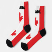 sokken met de Canadese vlag (Links)