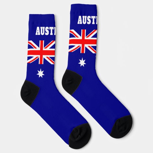 sokken met de vlag van Australië (Rechts)