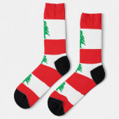 Sokken met de vlag van Libanon (Links)