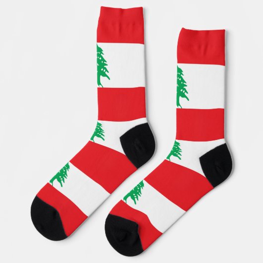 Sokken met de vlag van Libanon (Links)