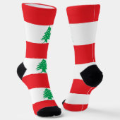 Sokken met de vlag van Libanon (Gebogen)